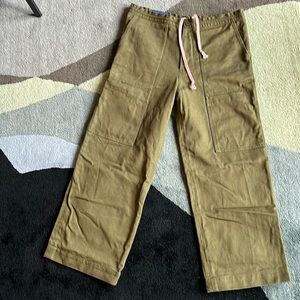 Acne Studios Blå Konst pants in dark olive khaki size 46 fits likes a 32